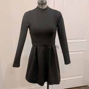 BCBG Generation long sleeve black skater dress XS